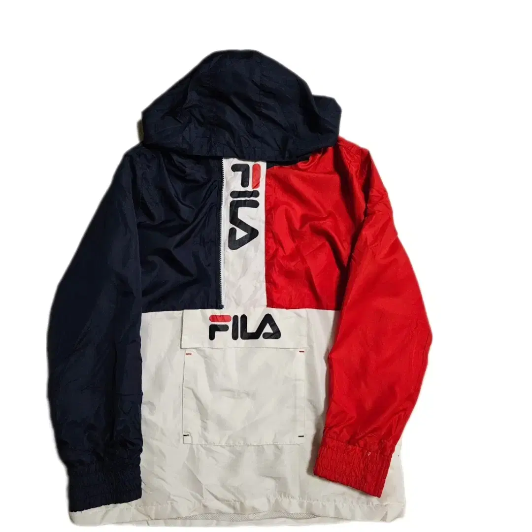 휠라 fila 컬러블럭 아노락 바람막이